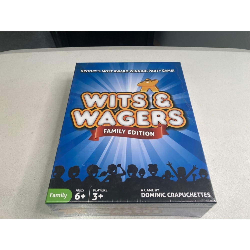 Wits and Wagers Board Game Family Edition Kid Friendly Party Trivia NEW SEALED